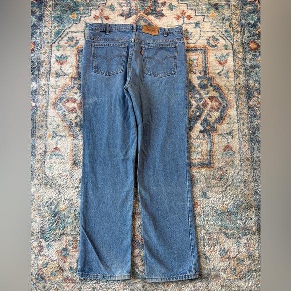 Vintage Levi’s 619 Orange Tab Blue Jeans Size 35 - Picture 3 of 6